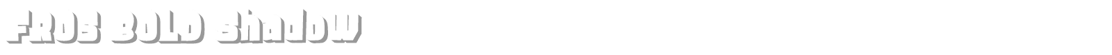 Fros Bold font preview